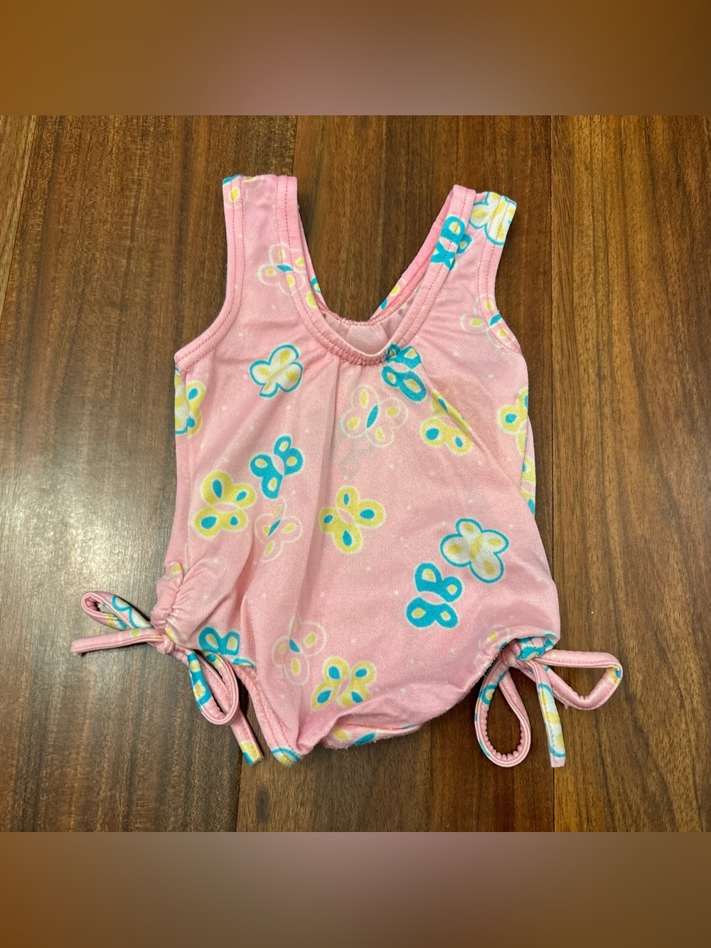 Carters vintage pink floral one piece bathing suit